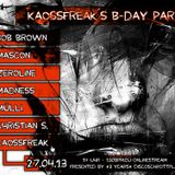 MasCon @ 130bpm.eu OnlineStream, Kaossfreaks B-Day & 3 Jahre Discoschrottplatz Pt.II (27.04.2013)