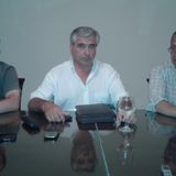Crisis del rio V:IConf de prensa del Inendente de Gral Villegas E Campana