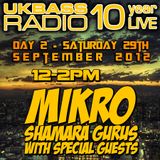 Shamana Gurus Show on UKBASSRADIO.com - 10th Anniversary Special - Live Drum'n'Bass Mix by Dj Mikro