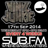Vinyl Junkie - The Bass 'n' Beats Show on Sub.FM - 17/09/2014