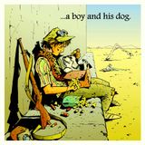 a boy and his dog