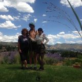 2015-07-23 High in Public: Patsy Roggers (Specer's Grandma) singing to fig tree