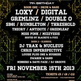 dwarde b2b Gand - LIVE @ Rupture 7th Birthday 15/11/13