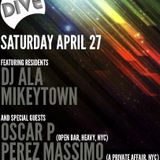 Perez Massimo LIVE at THE DIVE PARTY, San Diego, California. 4-27-13