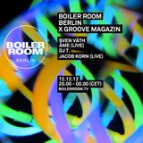 Sven Väth @ Boiler Room Berlin X Groove Magazin - Boiler Room Berlin - 12.12.2012