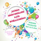 Musique française mix - Anniversaire de Kate 22.11.2014