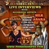 SILK ASARA'S LIVE INTERVIEW WITH DJ JAMMY ON ZIONHIGHNESS RADIO 031114