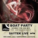 Pete Cosby // Live @ SOLU Boat Party 13.06.2015