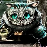 “grin like a Cheshire cat”