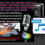 DJ EMPRESS ANJAHLA TONY ANTHONY RADIO SHOW APRIL 23, 2014