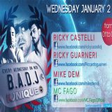 Kunique Badj January 02-2013 On Air Ricky Castelli - Ricky Guarneri - Mike Dem