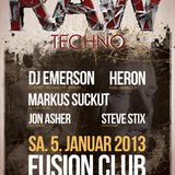 Steve Stix @ Raw / Fusion Club 05.01.2013