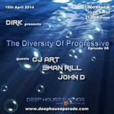 CJ Art - Guest Mix - The Diversity Of Progressive 08 (16th April 2014) 0n Deep House Parade