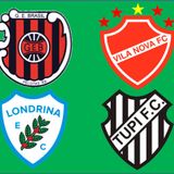 OS PROMOVIDOS À SÉRIE B 2016 (BRASIL-RS, VILA NOVA-GO, LONDRINA-PR E TUPI-MG)