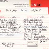 Hit du Snob 1 01.10.1987 - 04.11.1987 Cassette/Radio