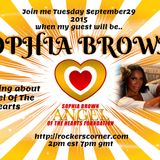 CONVERSATION WITH SOPHIA BROWN SPEAKING ABOUT THE ANGEL OF THE HEARTS FOUNDATION