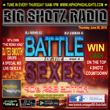 Big Shotz Radio Show 06-05-14 (Battle of the Sexes 90's R&B)