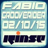 FABIO & GROOVERIDER @ RINSE FM - 02/10/15