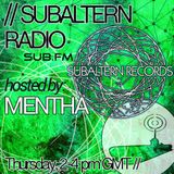 Mentha - Subaltern Radio 15/10/2015 on SUB.FM