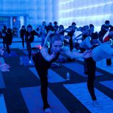 #soundoff #silentyoga @southstreetseaport w/ @soexperience