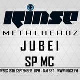 Jubei feat. SP:MC (Metalheadz, Razors Edge) @ Metalheadz Show, Rinse.fm 106.8 FM London (18.09.2013)