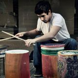 Sebastián Zoppi, percusionista en MCV 21.12.2013