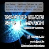Wanted Beats 2013 March Mixed By Dj Paul