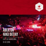 ABERTON - NIKO DEEJAY - Live @ Barcelona - 31-01-2015