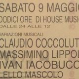Claudio Coccoluto d.j. + Lucas Carrieri the voice - Underground City (Pe) After hour 09 maggio 1998