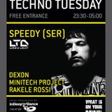 Speedy ( Lucky Light ) live at WIOYM - Techno Tuesday Amsterdam - 13. 10.2015