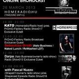 20-21h (GMT+1):KATO (Homeradio/radio host) pres. PrOmO-Factory Radio Show017 Exclusive Warm up DJset