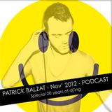 Patrick Balzat Podcast NOV'12 - 20 Years of djing