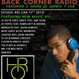 BACK CORNER RADIO: Episode #45 (Jan 17th 2013)