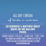 Lee Burridge - Live at All Day I Dream Of London in Summer, Studio 338, London (16-08-2015)