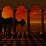 Surrealistic sunset