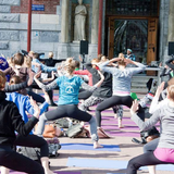 Yoga at Rijksmuseum with Nikos