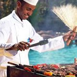 Groovin' Barbecue For Indian Summer At The Pool