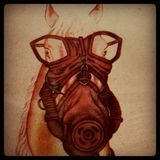 Horse With a Gas Mask