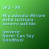 SR 2 - Mia adorata Miriam dalla scrittura azzurro pallido