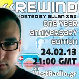 Allan Zax - REWIND Episode 13 (Anniversary Edition) on WestRadio (24.02.13)