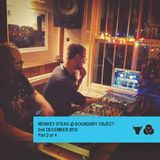 Monkey Steak Live at Boundary Object 2nd December 2012. Part 2 of 4
