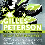 LIVE - Gilles Peterson @ Nasimi Beach, Fri 23rd Nov '12