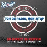 Jeudi 15 août 2013 - 13h - défi des 72h00 de radio non-Stop