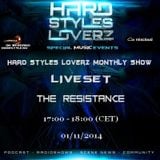 The Resistance - Hard Styles Loverz Monthly Show - Hardstyle.nu - Saturday 01 November 2014