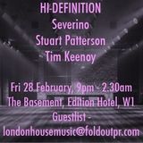 TIM KEENOY @ HI-DEFINITION, The Edition Hotel, Fri 31st Jan 2014