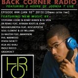 BACK CORNER RADIO: Episode #44 (Jan 10th 2013)