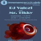 DJ Valozi and Mr. Tikky at Innersence Radio DNB - 13.09.2014