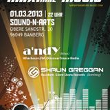 Shaun Greggan live @ MAXimal Music 01.03.2013 Part I
