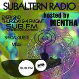 Mentha b2b Mejle - Subaltern Radio 21/08/14 on SUB FM
