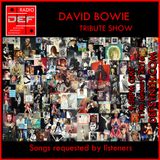 D.E.F. Radio 11th January 2016 - David Bowie Tribute Show